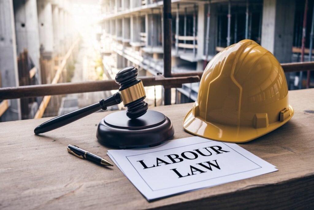 Labour law and workplace compliance concept