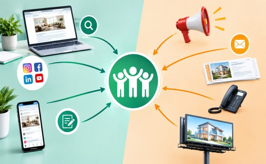 Customer engagement through inbound and outbound marketing channels