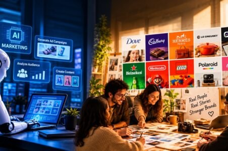 AI-powered marketing meets human creativity and brand collaboration.