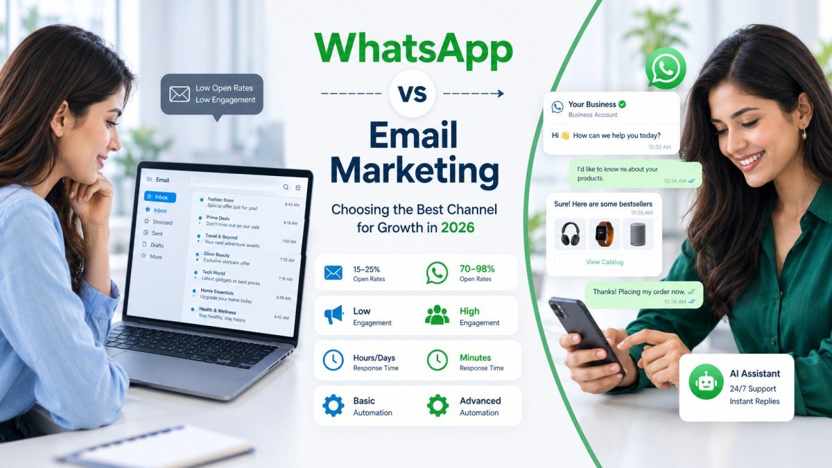 WhatsApp vs Email Marketing 2026 WhatsApp vs. Email Marketing